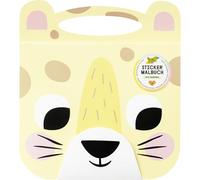 Folia 82303 - Stickers Livre à colorier Epic Adventures, Livre de Stickers avec 15 Pages pré-imprimées pour créer des Motifs d'animaux, 36 Stickers Inclus