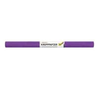 folia 824122-Papier Violet foncé, 10 Papier FSC-Mix, Chaque Rouleau env. 50 x 250 cm, 32 g/m², résistant à l'humidité, Bande de crêpe élastique avec Surface Rugueuse pour décorer, Paper, Dark Purple