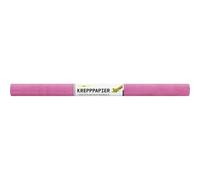 folia 824123-Papier Rose, 10 Papier FSC-Mix, Chaque Rouleau env. 50 x 250 cm, 32 g/m², résistant à l'humidité, Bande de crêpe élastique avec Surface Rugueuse pour décorer, Paper, Pink