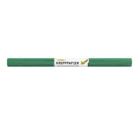folia 824141-Papier Vert Mousse, 10 Papier FSC-Mix, Chaque Rouleau env. 50 x 250 cm, 32 g/m², résistant à l'humidité, Bande de crêpe élastique avec Surface Rugueuse pour décorer, Paper, Moss Green