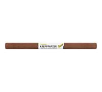 folia 824161 - Papier crêpe marron, 10 rouleaux de papier FSC-Mix, chaque rouleau env. 50 x 250 cm, 32 g/m², résistant à l'humidité, bande de crêpe élastique avec surface rugueuse pour la décoration