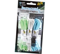 folia 83399 - Ensemble paracorde Glow in The Dark - 3 Cordons de 3 m et 3 fermoirs - Idéal pour créer des Bracelets