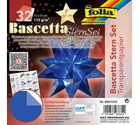 Folia 836/1515 papier à dessin - papiers créatifs, 150x150mm, Blue, Transparent