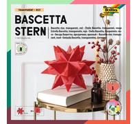 Folia 836/3030 Bascetta Star Handicraft set, blue, red, 15 x 15 cm 15 x 15 cm Re