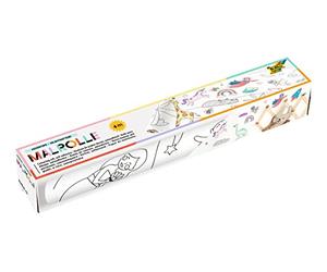 folia 83902 - Rouleau à Peindre avec Motifs Adventure, 1 Rouleau d'env. 30 cm x 4 m, adhésif et repositionnable, pour Un Plaisir de Peindre sans limites