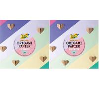 folia 89915 - Premium dépliants 70g/m², Pastell, 15 x 15 cm, 100 Feuilles en 10 Couleurs différentes, pour bricoler, décorer et orner (Lot de 2)