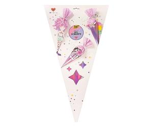 folia 92702 - Kit de Bricolage pour Cornets d'école Unicorn School, matériel de Bricolage pour Un Cornet à Sucre, Personnalisable en Licorne, Frida ou sirène, Hauteur env. 68 cm