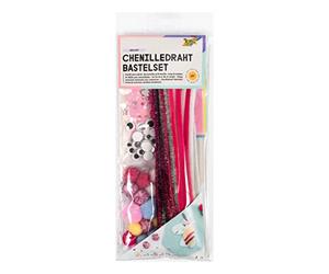folia 93502 - Kit de Bricolage en Fil Chenille Unicorn pour Enfants et Adultes, Pochette refermable avec de Nombreux ustensiles pour créer de Petites Figurines en Chenille