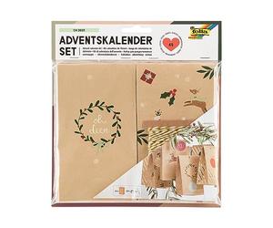 folia 9387 - Kit calendrier de l'Avent "OH DEER", 49 pièces de bricolage DIY pour créer un calendrier de l'Avent individuel, not known, Brown