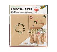 folia 9387-Kit Oh Deer, 49 pièces de Bricolage DIY pour créer Un Calendrier de l'Avent Individuel, Paper, Brown, not known