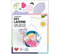 folia 94201-Kit Underwater Dreams, env. 10 x 23 x 33 cm-matériel de Bricolage pour Une Lanterne, à décorer en sirène ou Poisson-Globe, Papier, Multicolor, 1 Set