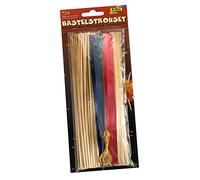 Folia 9608 Kit Paille - Lot de 75 Craft Pailles et Cordon 3 m Or, Multicolore