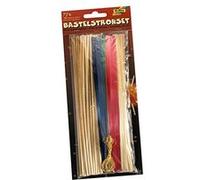 Folia 9608 kit paille - lot de 75 craft pailles et cordon 3 m or, multicolore Multicolore G