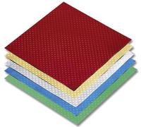 folia 9956 Feuilles à plier en papier d'aluminium avec gaufrage d'étoiles, 15 x 15 cm, multicolore, 50 pièces (1 set)