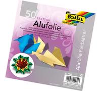 folia aluminium dépliants 150 x 150 mm 50 feuilles assorties