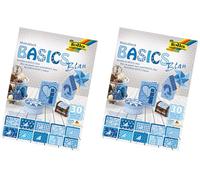 Folia Basics 30 feuilles - Papiers créatifs (30 feuilles), Bleu (Lot de 2)