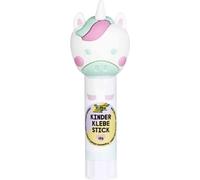 Folia Bâton de colle UNICORN Kids – 10 g, incolore, motif licorne, bouchon 3D, sans acide ni solvant
