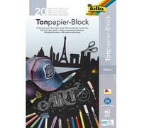 folia Bloc à dessin & de bricolage DIN A4 130 g/qm noir 20 feuilles