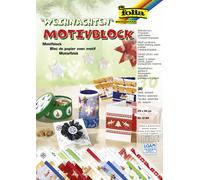 folia bloc à motifs "Noël II" 240 x 340 mm 30 feuilles