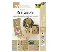 Folia Bloc à Motifs Papier Kraft II, a4, 20 Feuilles