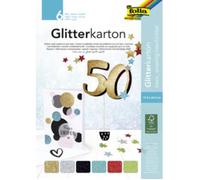 Folia Bloc De Carton ... Paillettes "Basic", 170 X 245 Mm 0,000000 Noir