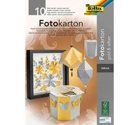folia bloc de carton photo DIN A4 300 g/qm or et argent sans acide 10 feuilles