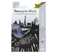 folia Bloc de papier à dessin, A3, 130 g/m2, noir G