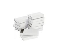 Folia 2407 Lot de 12 Grandes boites d'allumettes Vierges, Blanc