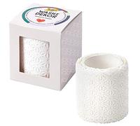 Folia Bordure décorative décor washi Fleurs, Blanc Noir