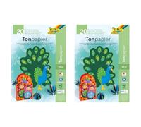 Folia Bringmann Bloc de papier A4 20 feuilles (Lot de 2)