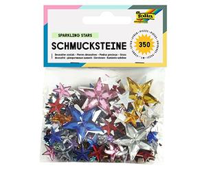 Folia Bringmann Folia 1243 - Strass étoiles, 350, Couleurs Assorties