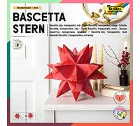 Folia Lot Bascetta étoile transparent 20 x 20 cm, 30 cm de diamètre