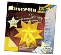 Folia Bringmann Lot Bascetta étoile Transparent 20 x 20 cm, 30 cm de diamètre