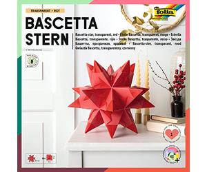 Folia Bringmann Lot Bascetta étoile Transparent 20 x 20 cm, 30 cm de diamètre