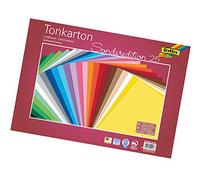 folia Carton 612235/25 99 - Ton 35 x 50 cm, 220 g/m², 25 Archet en 25 Couleurs Assorties