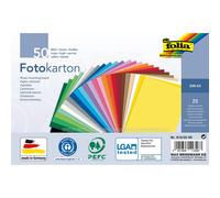 folia carton photo DIN A5 300 g/qm 25 couleurs assorties 50 feuilles