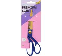 Folia - Ciseaux de ménage premium, or, bleu, 20,1 cm, polyvalents, droitiers, acier inoxydable