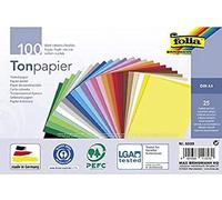 folia Coloured Paper Mix, 130 g/m Sheets Assorted in 25, Crafts and Creative Des