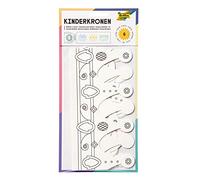 Folia Couronnes dans 3 Formes Assortis, Lot de 6, Blanc