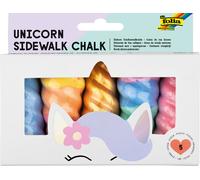 folia craie de rue "licorne" couleurs assorties lavable 5 pièces
