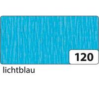 Folia - Crêpe fin pour bricoler et décorer - bleu clair - teinture humide - 50 x 250 cm