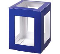folia Découpe lanterne 135 x 135 x 180 mm bleu 5 pièces