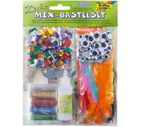 Folia Deko Mix set de bricolage plus de 600 pièces, pierres décoratives & yeux vacillants
