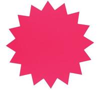 Folia Étiquettes En Carton Fluo 18 Cm Rouge Fluo (Étoiles) 1 Unité(S)