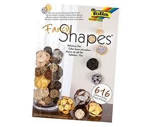 folia Fancy Shapes 25019 - Set de café - Flair - Idéal comme décoration dans des vases de sol, des bols décoratifs ou comme couronne, Marron