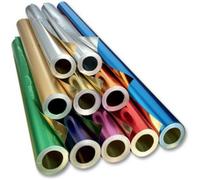 Folia Feuille d'aluminium R 12 – double laminage rouge/doré 50 cm x 10 m