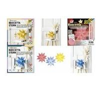 Folia Kit bricolage Bascetta 826/1515 – Étoile rose transparent 15x15 cm 32 feuilles avec notice