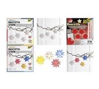 Folia Kit Bascetta 820/0707 – 32 feuilles rouge transparent 7,5×7,5 cm – étoile 10 cm