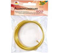 Folia Fil De Bricolage En Aluminium, 2 Mm X 5 M, Or