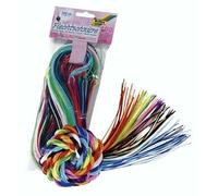 Folia Fils de scoubidou plastique - Lot de 100 - 1,8 mm x 100 cm - Assortis